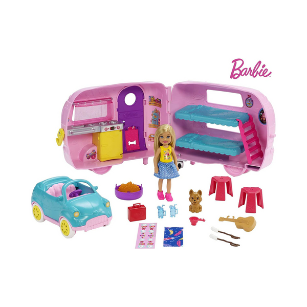 Barbie Toys, Camper Playset w/ Chelsea Doll & Accessories