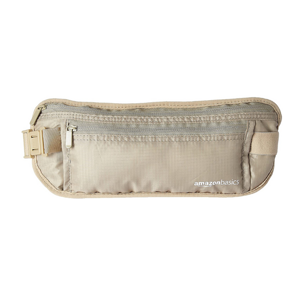 RFID Travel Waist Belt Fanny Pack (Khaki)