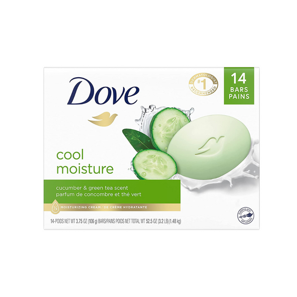 14-Ct Dove Cool Moisture Soap Bars