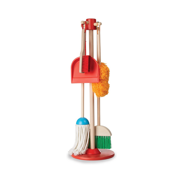 Melissa & Doug, Let's Play House! Dust! Sweep! Mop! 6 Piece Cleaning Set