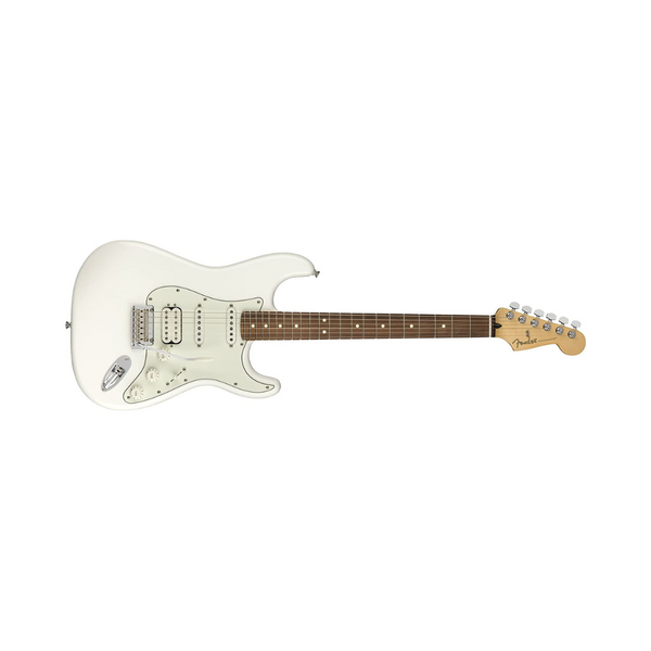 Fender Player Stratocaster HSS Guitarra eléctrica con diapasón de Pau Ferro (blanca)