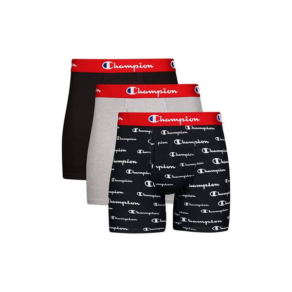 3 Champion Men's Underwear Boxer Briefs