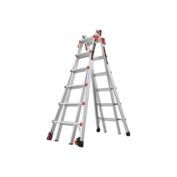 Little Giant Ladders Escalera multiposición de velocidad de 26 ′ con ruedas