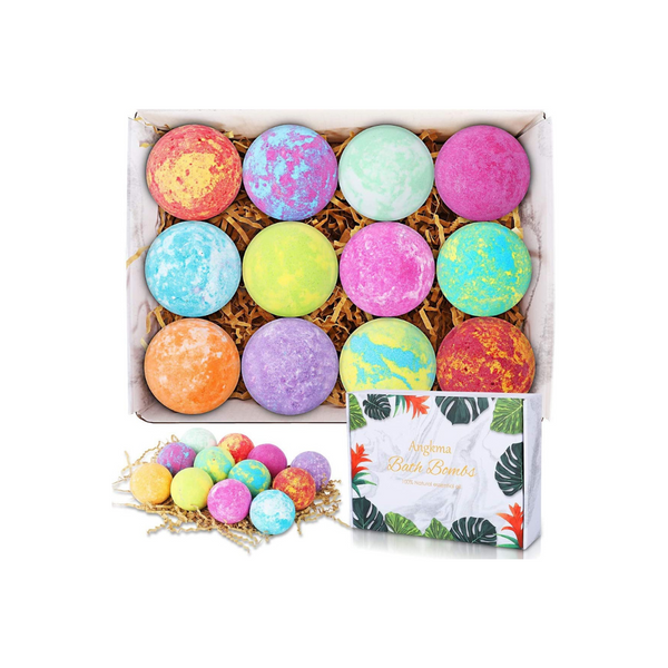 12-Piece Bubble Bath Bomb Gift Set