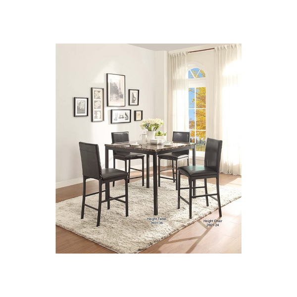 Juego de 4 sillas altas para mostrador de comedor Homelegance Tempe