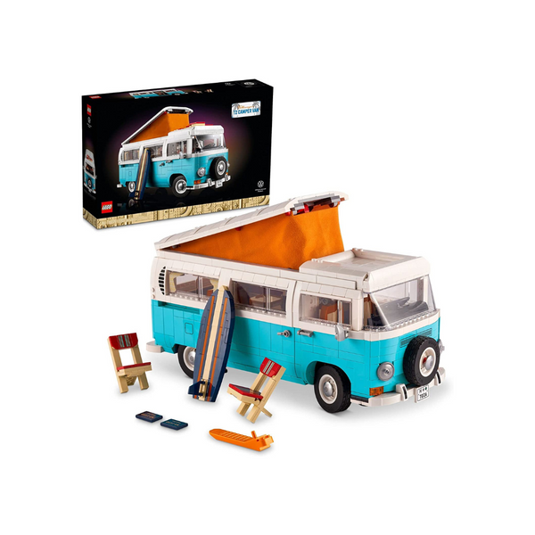 Kit de construcción LEGO Volkswagen T2 Camper Van de 2207 piezas