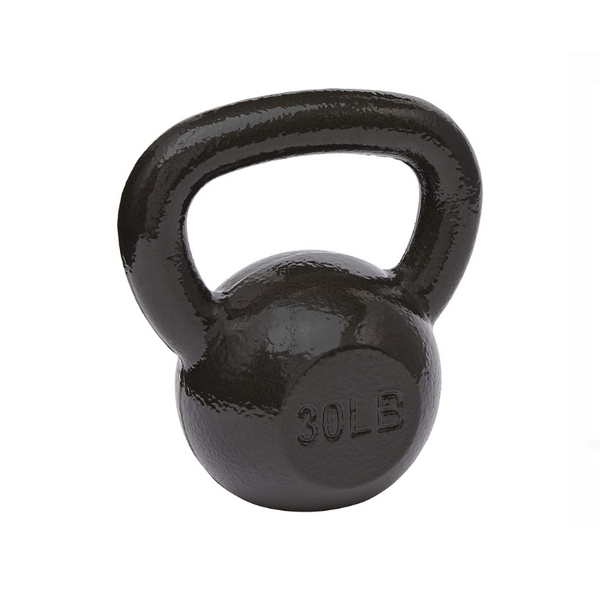 Amazon Basics Cast Iron Kettlebell with Enamel Finish, 30-Pound