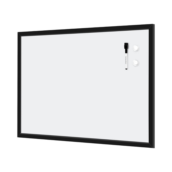 Amazon Basics 35" x 23" Magnetic Dry Erase White Board w/ Black Wooden Frame