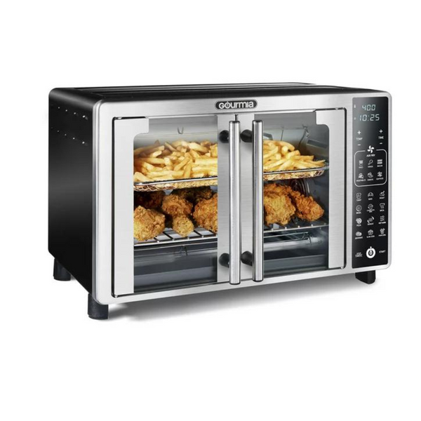 Gourmia Digital Air Fryer Toaster Oven with Single-Pull French Doors