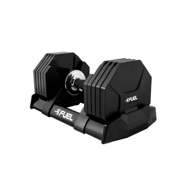 Fuel Pureformance Adjustable Dumbbell, Quick Select 5-50 Pounds, Single