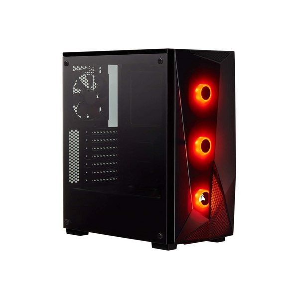 Caja para juegos Corsair Carbide Series SPEC-DELTA RGB Mid-Tower ATX, vidrio templado, 3 ventiladores RGB