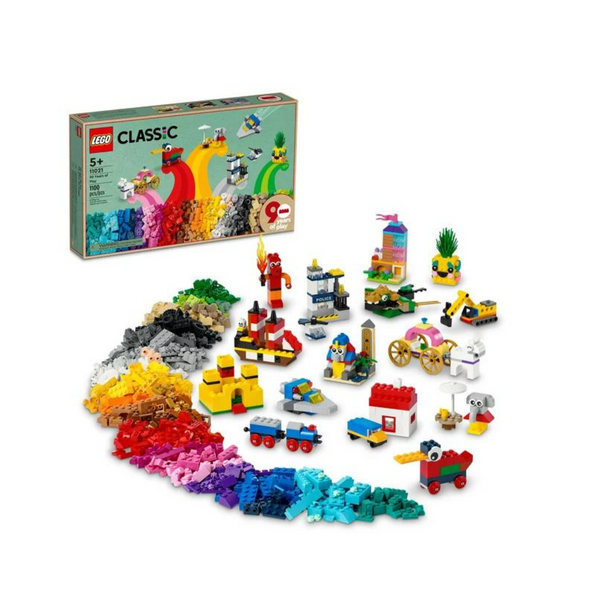 Set de construcción LEGO Classic 90 años de juego con 15 miniconstrucción