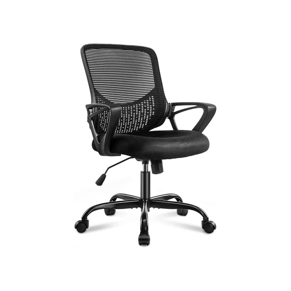 Silla de oficina, silla de escritorio Silla de computadora con respaldo medio