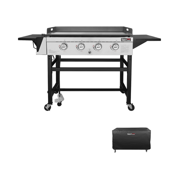 Royal Gourmet 36″ Flat Top 4-Burner Gas Griddle With Protected Cover