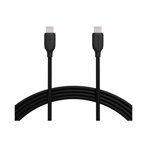 Cable USB-C a USB-C 2.0 de carga rápida de 10 pies de Amazon Basics