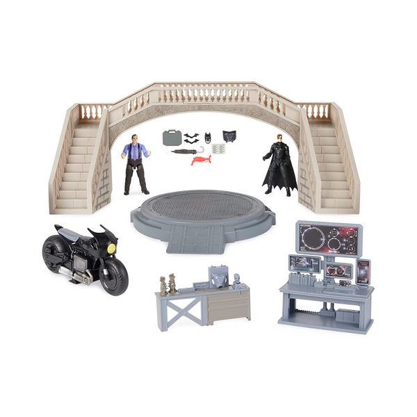 DC Comics Batman Batcave Playset w/ Batman & Penguin Figures & Accessories