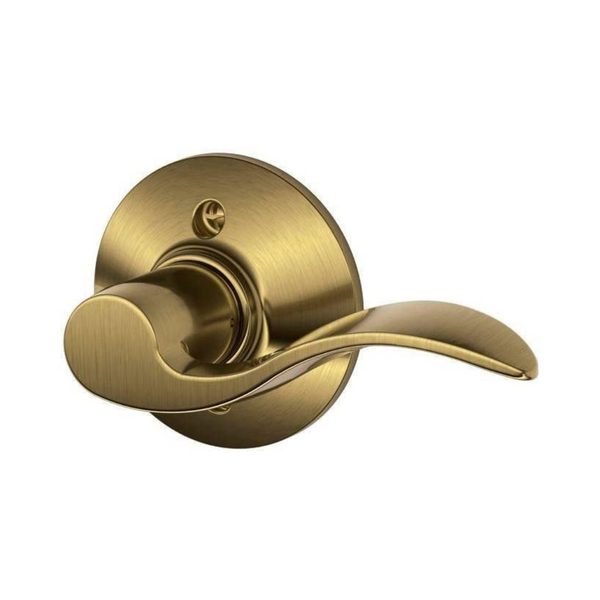 SCHLAGE Accent Decorative Antique Brass Dummy Door Lever