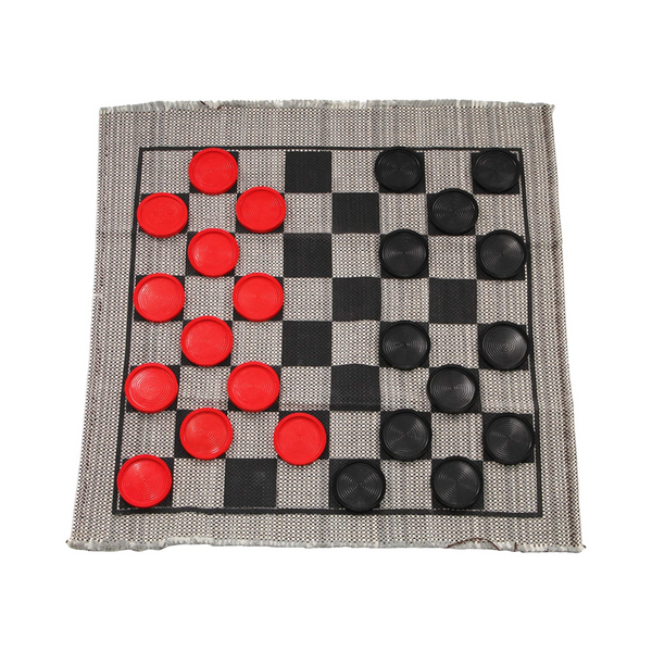 Jumbo Checkers Rug Game