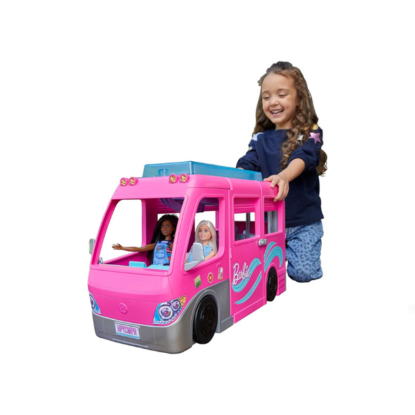 Barbie DreamCamper Playset con más de 60 accesorios y muebles