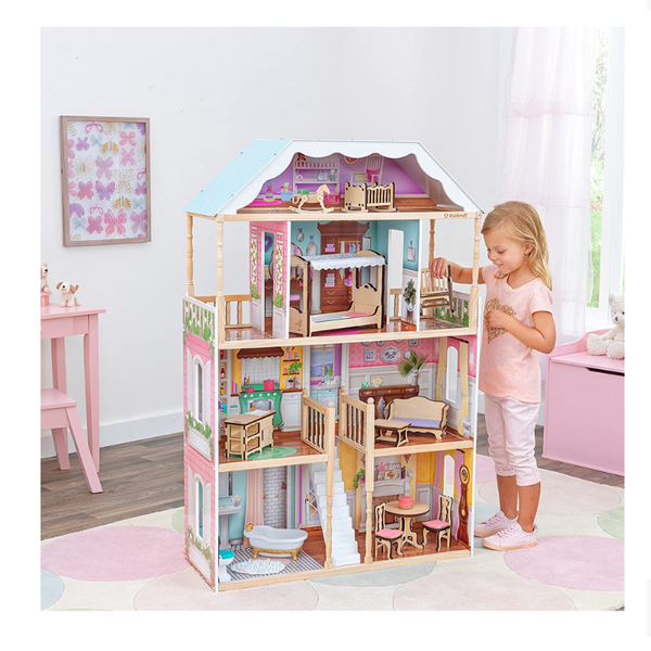 KidKraft Wooden Dollhouse With 14-Piece Accessory Set