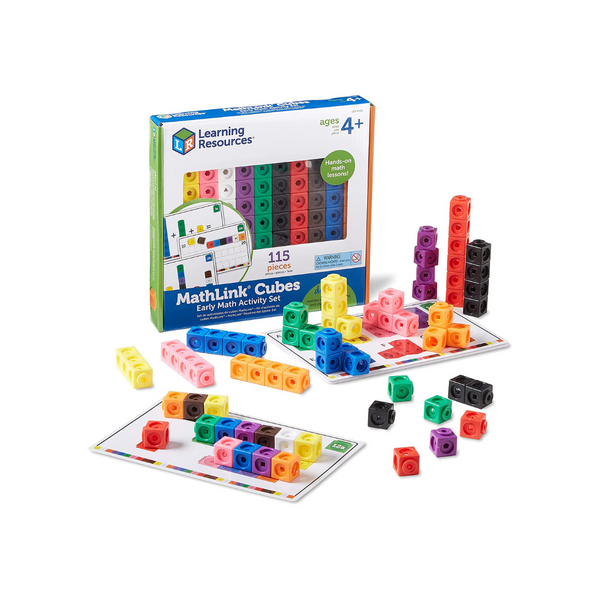 115-Piece Learning Resources MathLink Cubes Early Math Activity Set