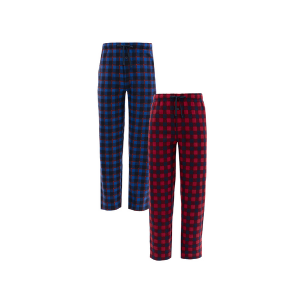 2-Pack Fruit of the Loom Men's Fleece Sleep Pants (various)