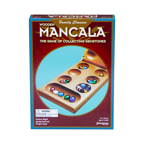 Pressman Mancala - Juego plegable de madera auténtica