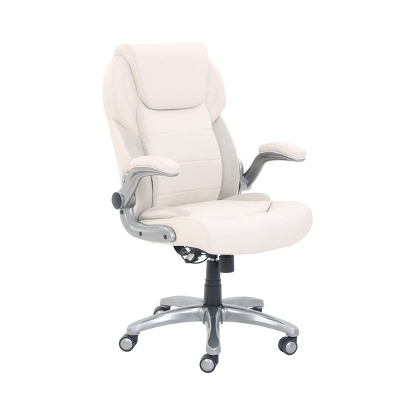 Silla ejecutiva ergonómica de cuero regenerado con respaldo alto de AmazonCommercial