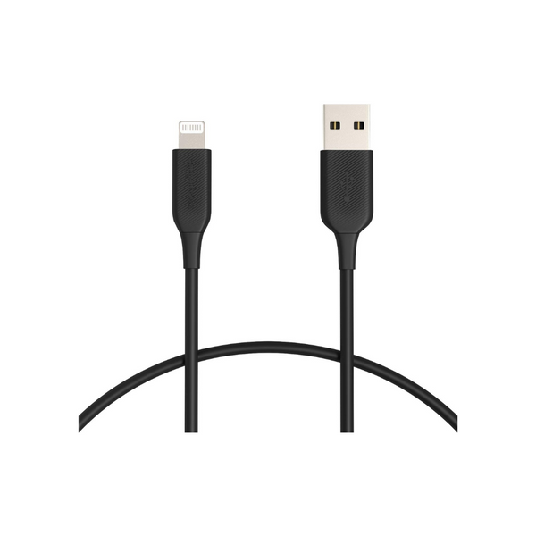 1' Amazon Basics ABS USB-A to Lightning Cable Cord (Black)