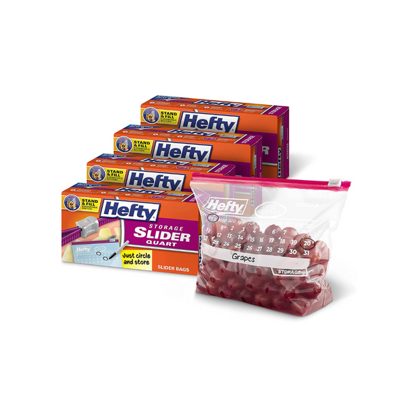 Hefty 1 Gal. Slider Food Storage Bag (15-Count) Stand & Fill