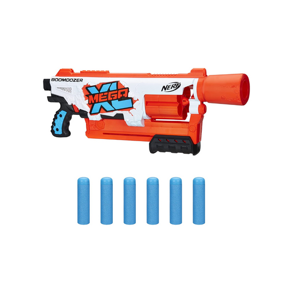 NERF Mega XL Boom Dozer Blaster con 6 dardos Mega XL Whistler