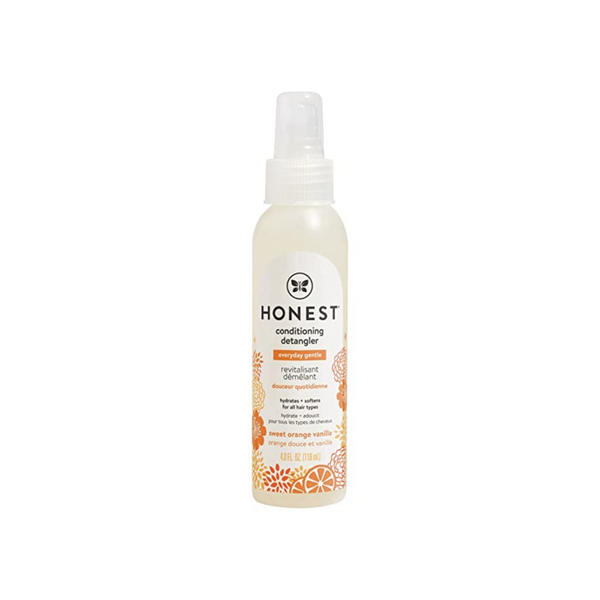 The Honest Company Conditioning Hair Detangler Sweet Orange Vanilla 4oz Spray Bottle