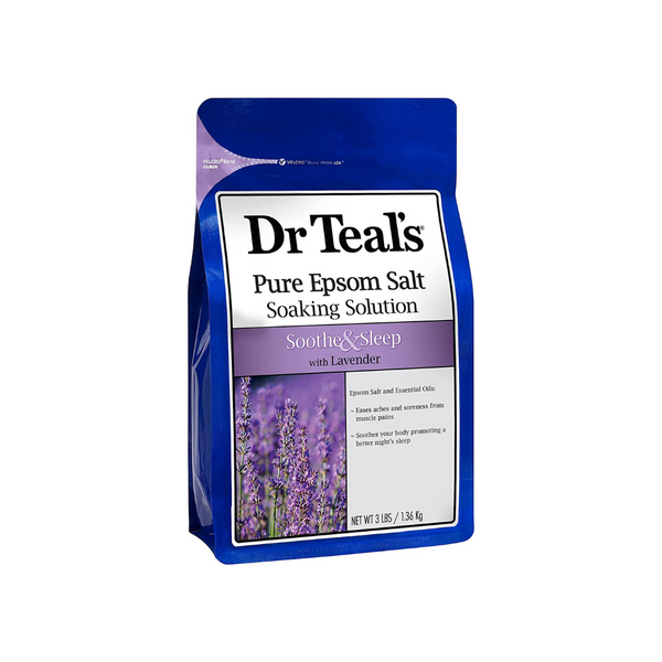 Dr Teal's Lavanda Sal de Epsom Bolsa de 3 libras