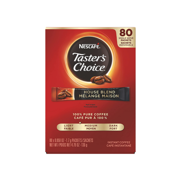 80 Packets Of Nescafe Taster’s Choice Light Roast Instant Coffee