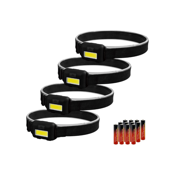 4-Pack Led Headlamp Flashlight