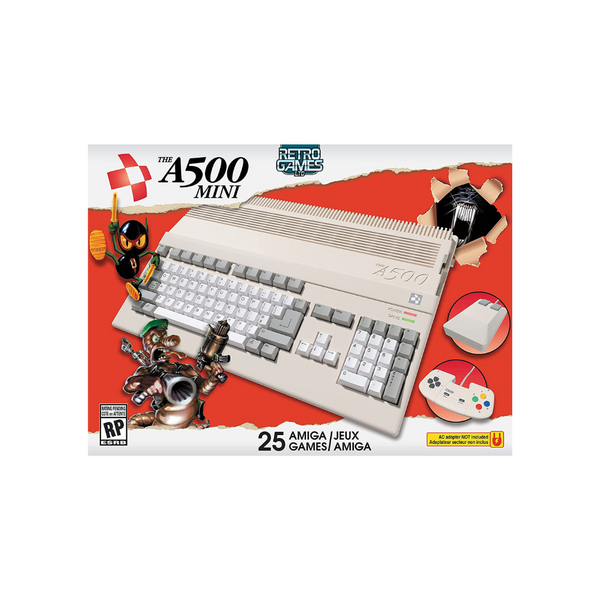 Retro Games A500 Mini Gaming Console w/ 25 Amiga Games