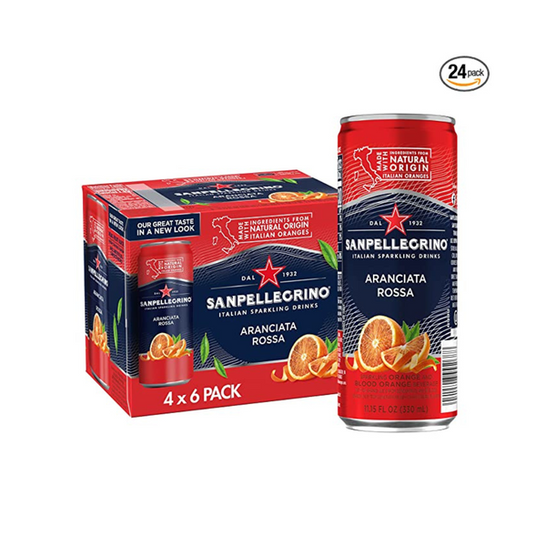 24-Pack Sanpellegrino Italian Sparkling, Orange and Blood Orange