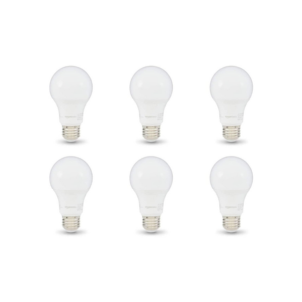 6 Pack Of Amazon Basics 60W Equivalent Dimmable LED Light Bulbs