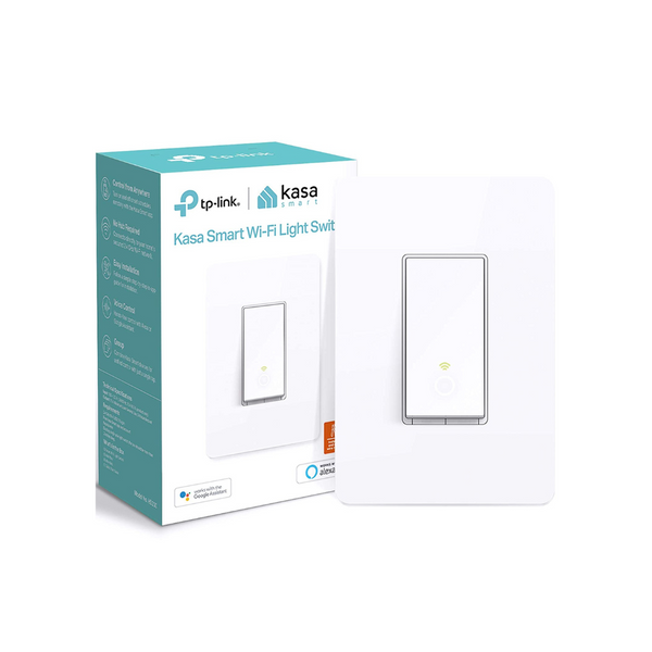 Interruptor de luz inteligente Kasa, interruptor de luz Wi-Fi de 2,4 GHz funciona