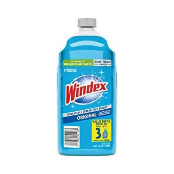 Botella de repuesto para limpiador de vidrios Windex de 2 litros