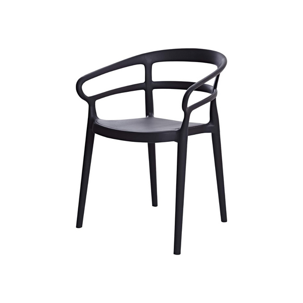 Set of 2 Curved Back Indoor/Outdoor Dining Chairs