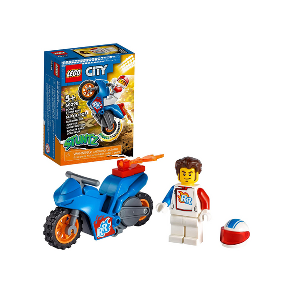 LEGO City Rocket Stunt Bike 60298 Kit de construcción (14 piezas)