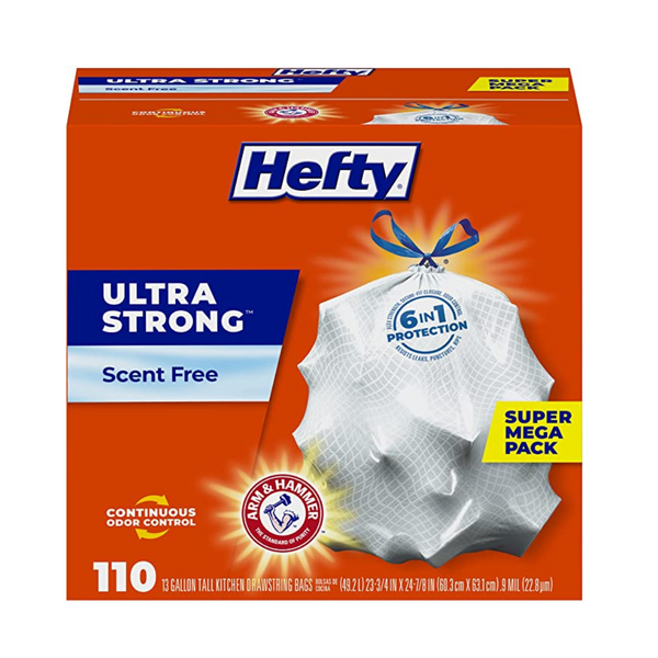 Hefty Ultra Strong Tall Kitchen Trash Bags