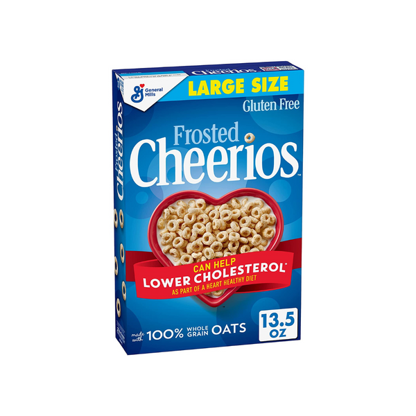 Large Size Box of Frosted Cheerios Breakfast Cereal