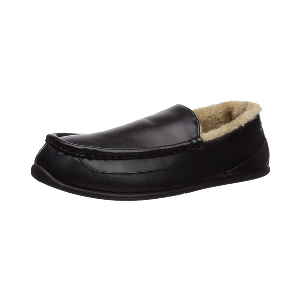 Deer Stags Men’s Spun Fur Wide Slippers