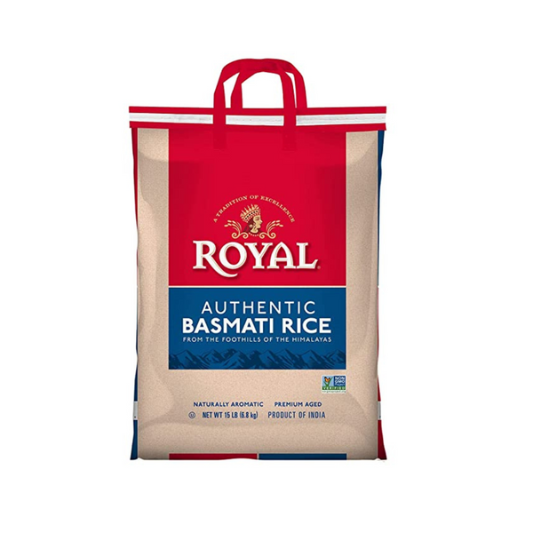 Auténtico arroz Royal Basmati Royal de 15 libras