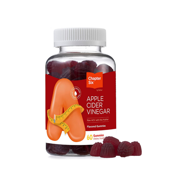 Chapter Six Apple Cider Vinegar Gummies, Metabolism and Energy Supplement, Certified Kosher, 60 Gummies