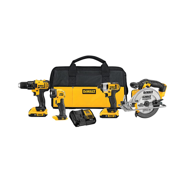 DEWALT 20V MAX Compact 4-Tool Combo Kit