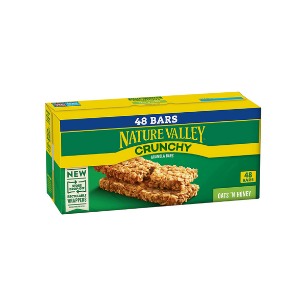 24 paquetes de barras de granola crujientes de avena y miel Nature Valley