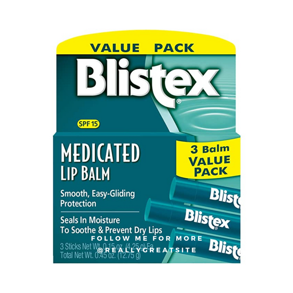 3-Pack of Blistex Medicated Lip Balm